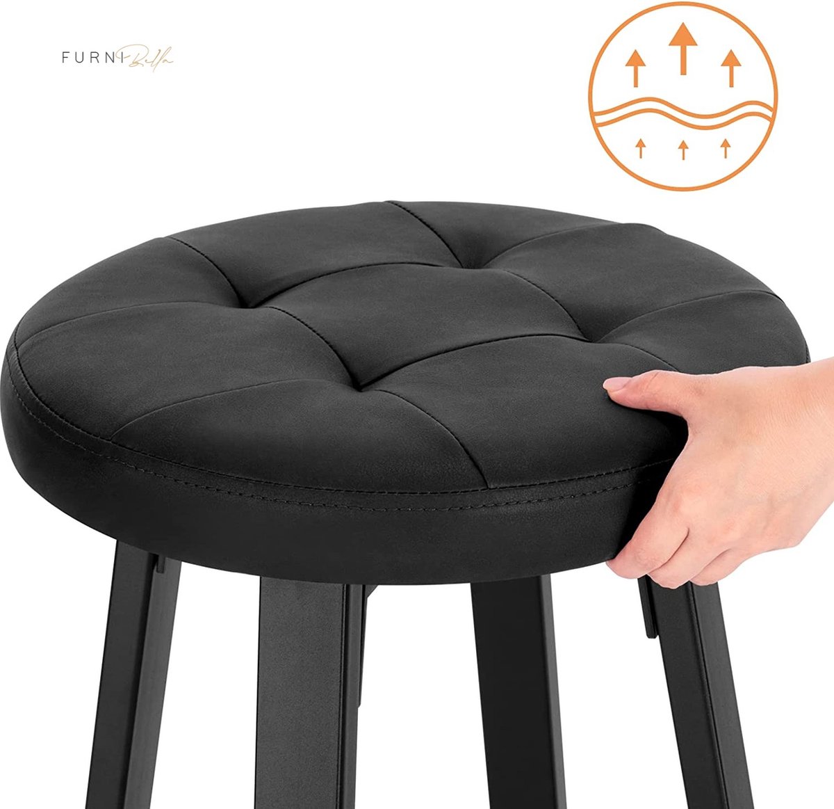 Thonet café barkrukken metaal en hout bruin