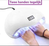 Beautylushh nageldroger - Nageldroger - 72 Watt UV LED lamp nagels - 36LED - Nagel - UV- LED lamp - wit - Nagellamp - Nail Dryer - Nagels - Salon - Lamp - 2 handen tegelijkertijd -