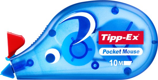 Tipp-Ex Pocket Mouse Correctierollers - 10 m x 4.2 mm - Pak van 2+1 Stuks - Tipp-Ex