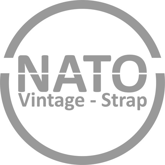 18mm Horlogeband Grijs - Vintage Strap James Bond - Nato Strap collectie - Horlogebanden - 18 mm bandbreedte voor oa. Seiko Rolex Omega Casio en Citizen - Pushpin Quick release - Merkloos