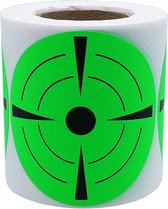 125 Schiet Target Stickers - Groen - Schietschijf 7,6cm