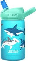CamelBak Eddy+ Kids Vacuum Insulated Drinkfles - 0,35 L - 100% Lekvrij - Voor Kinderen - BPA-vrij - Vaatwasserbestendig - Waterfles - Voor Koude of Warme Dranken - Sharks of the world