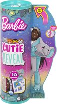 Barbie Cutie Reveal Jungle - Barbiepop - Olifant met verrassingsaccessoires