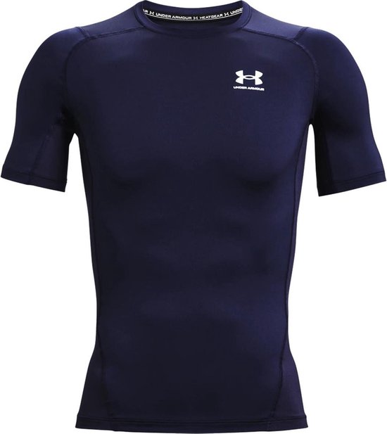 Sous-Chemises Under Armour Ua Hg Armor Comp Ss Midnight Navy - Sportwear - Adulte