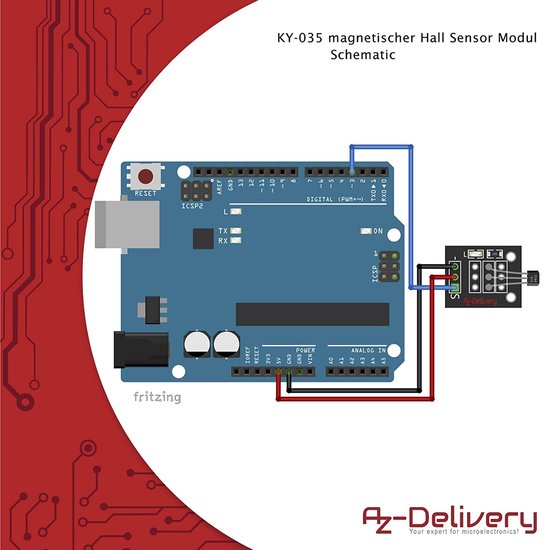 AZDelivery 3x Voltmeter & Ampèremeter Module DSN-VC288 – LED-display, Spanning Tot 100V, Stroom Tot 10A – Compatibel Met Arduino En Raspberry Pi, Inclusief E-book