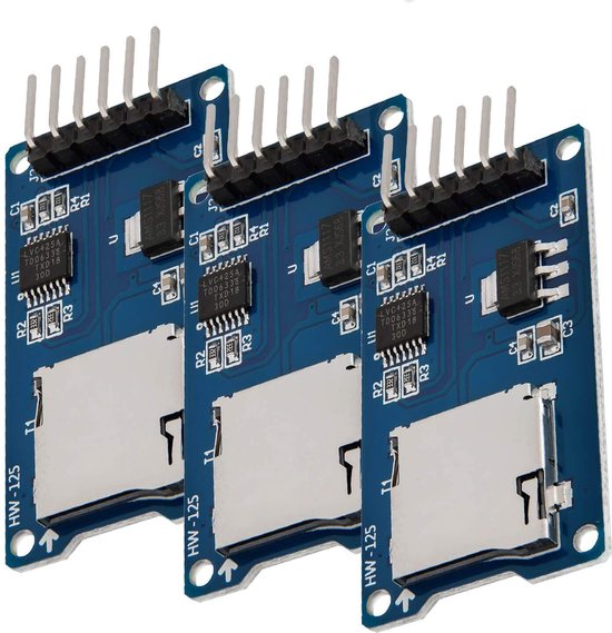 AZDelivery 3 x SPI Reader Micro Memory SD TF Module Card Memory Shield ...