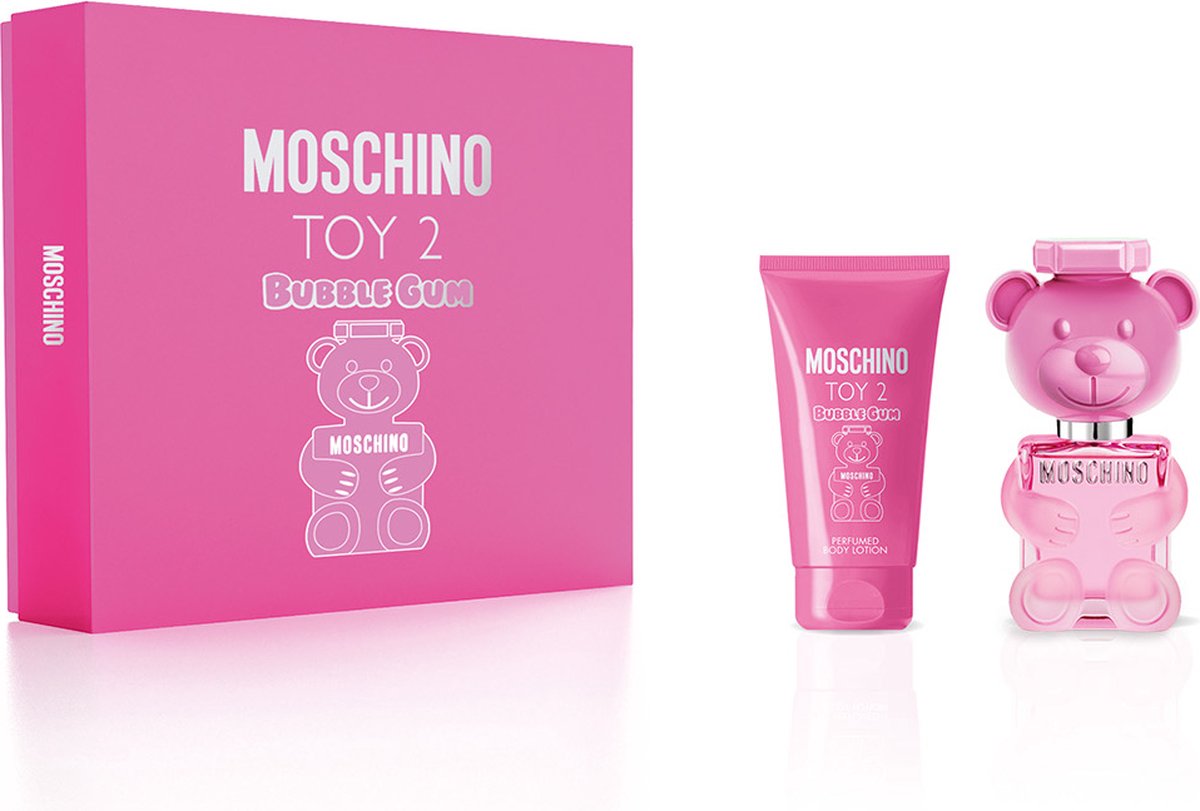 Moschino Toy 2 Bubble Gum Giftset - 30 ml eau de toilette spray + 50 ml bodylotion - cadeauset voor dames