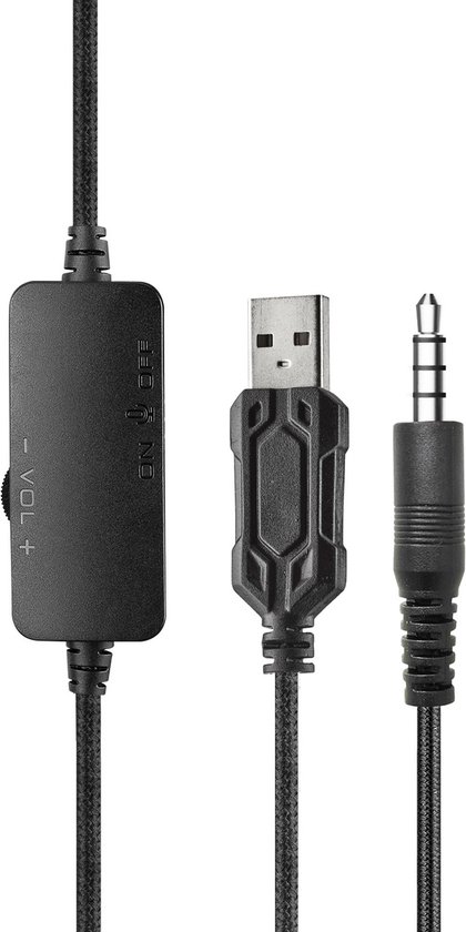 DuKabel USB In Ear Kopfhörer PC Headset mit Mikrofon und Lautstärkeregler USB Gaming Headset für