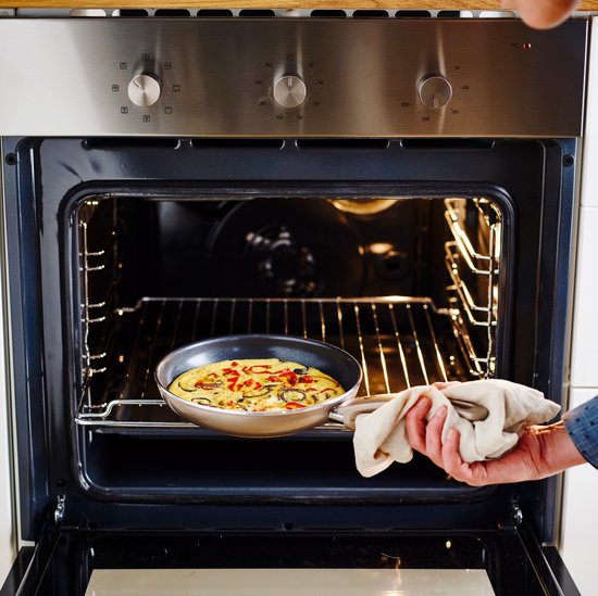 GreenPan Cambridge Koekenpan 28cm - PFAS-vrije antikleeflaag – Koekenpan inductie - Keramische koekenpan – Ovenbestendig tot 160°C – Koudgrepen - Brons