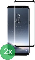 2x Full Cover Screenprotector Geschikt voor: Samsung Galaxy S8 Plus - Screen protector - volledige glas - bescherming - beschermglas - ZT Accessoires