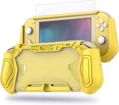 YONO Grip Case pour Nintendo Switch LITE - Etui Console Ergonomique avec Glas Protecteur d'Ecran - Accessoires de vêtements pour bébé Housse de Protection - Jaune