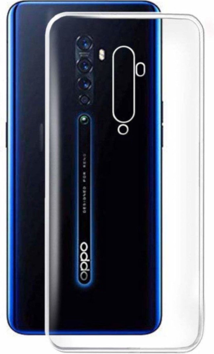 Shock Proof Case - Telefoonhoesje - Doorzichtig Hoesje voor Oppo Reno 2 - Transparant Wit