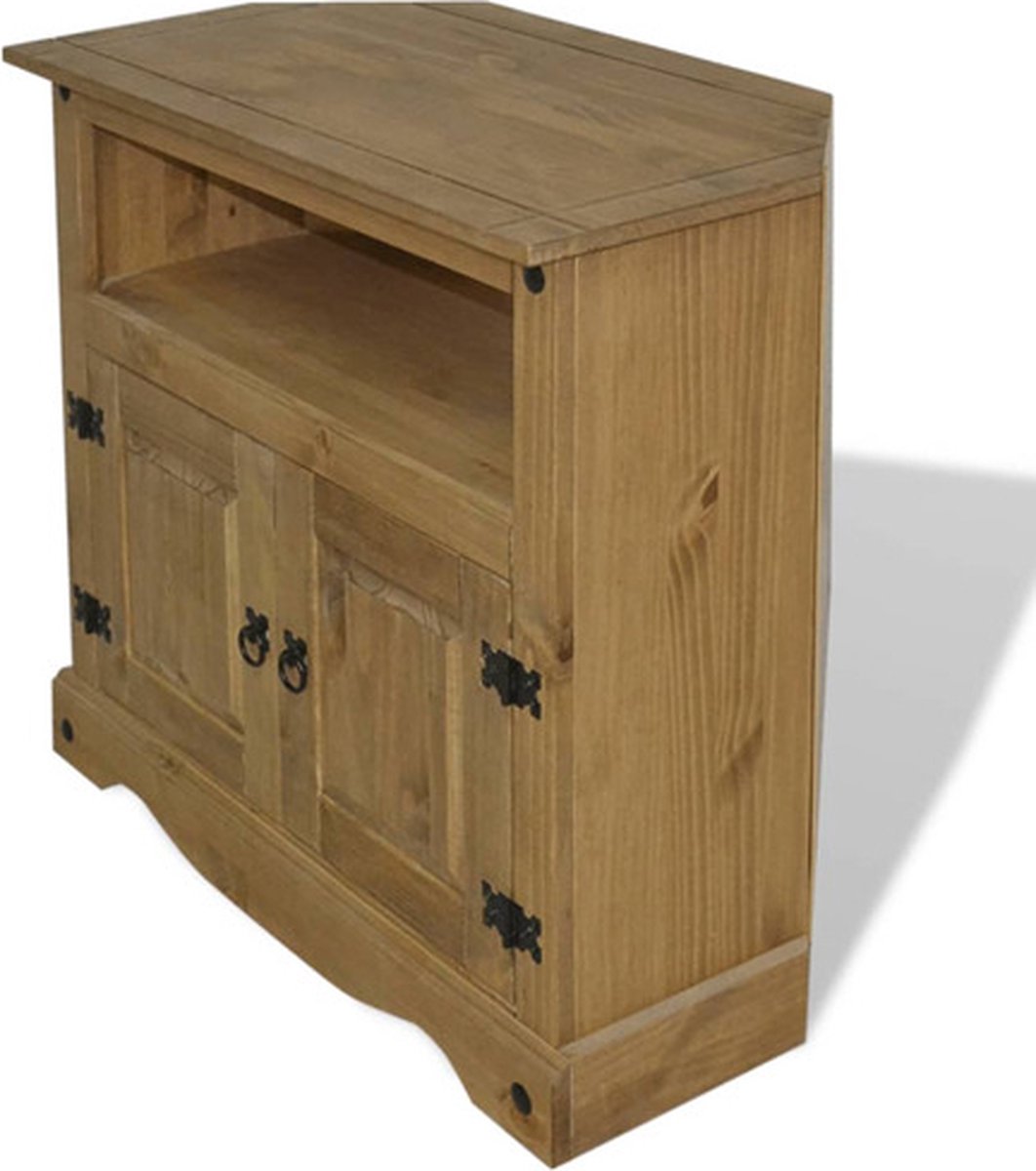 vidaXL Wandtafel - Mexicaans - grenenhout - Corona-stijl - 80x43x78 - cm bruin