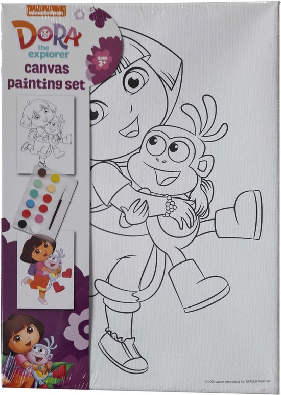 Dora Canvas Painting Set | bol.com