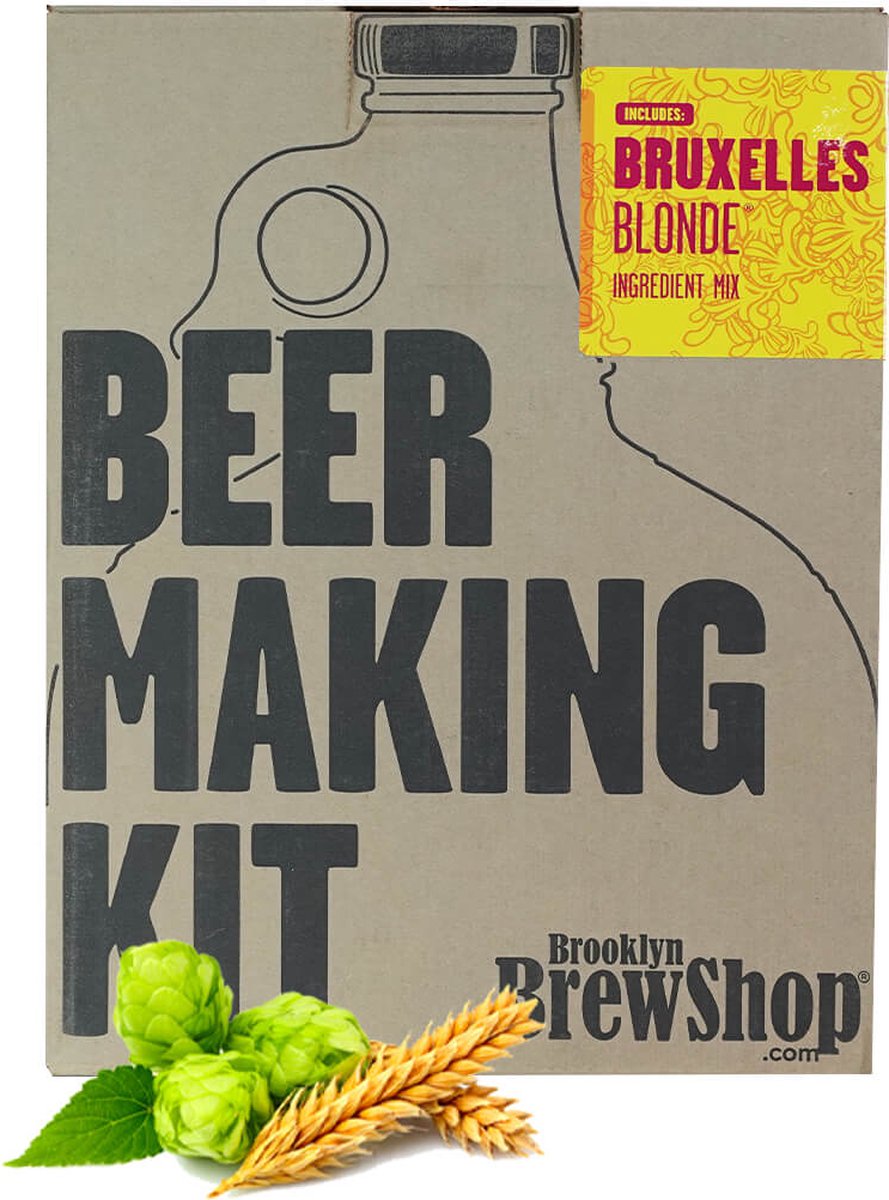 gras Vol porselein Bruxelles Blond Bier - Bierbrouwpakket - zelf bier brouwen - complete set |  bol.com