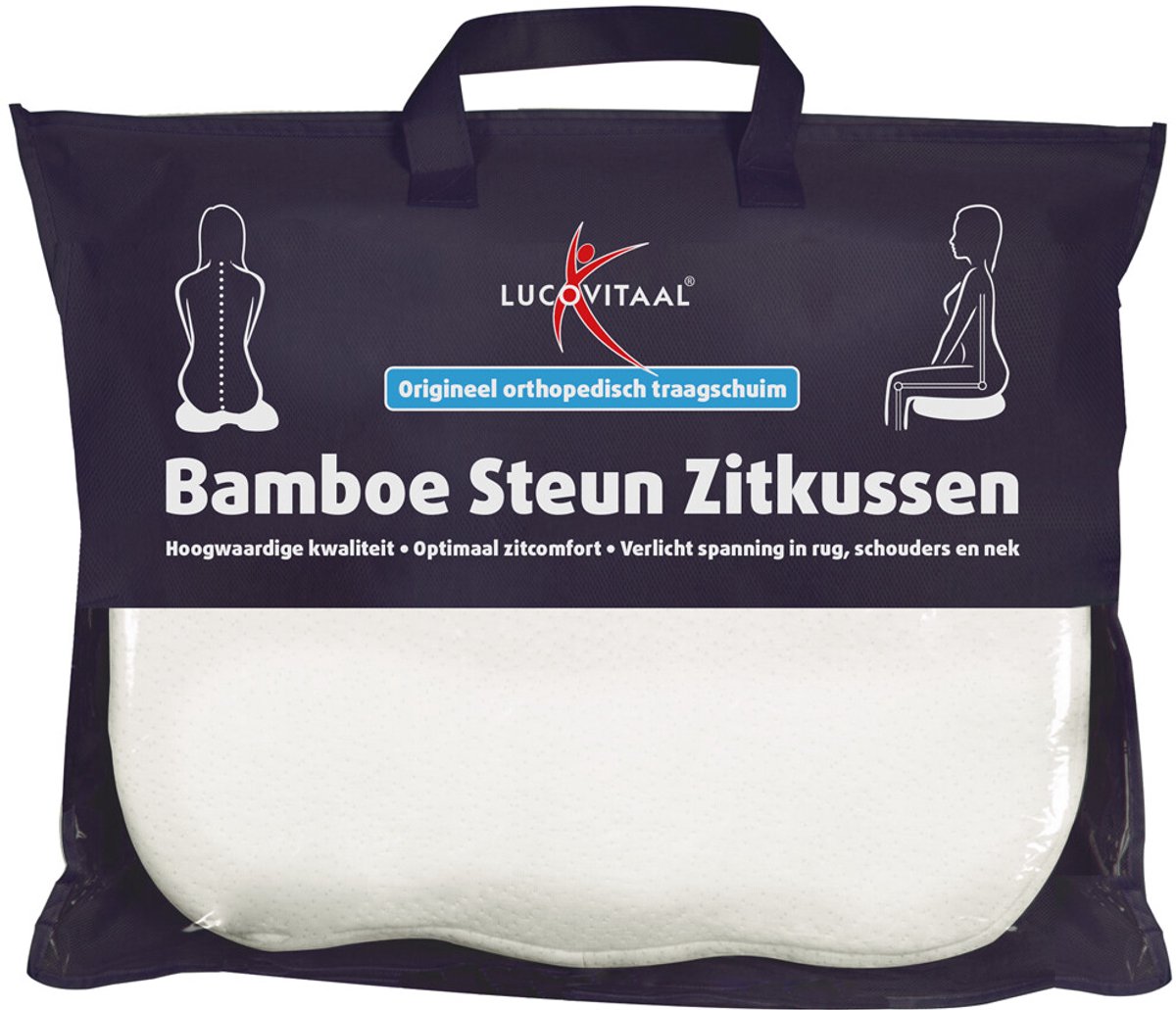 Lucovitaal Bamboe Steun Zitkussen 1ST