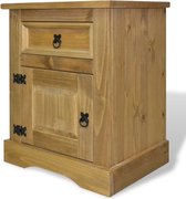 vidaXL Armoire de chevet Mexican Pine Wood Corona Style 53x39x67 cm