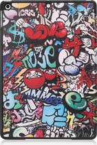 Hoes Geschikt voor iPad 10.2 2021 Hoes Tri-fold Tablet Hoesje Case - Hoesje Geschikt voor iPad 9 Hoesje Hardcover Bookcase - Graffity