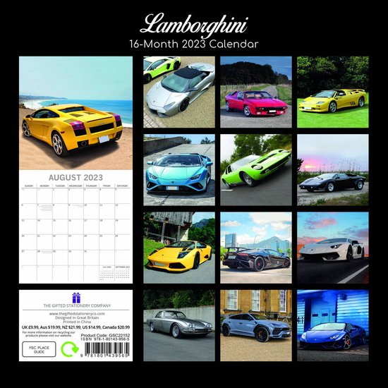Lamborghini Kalender 2023  bol.com