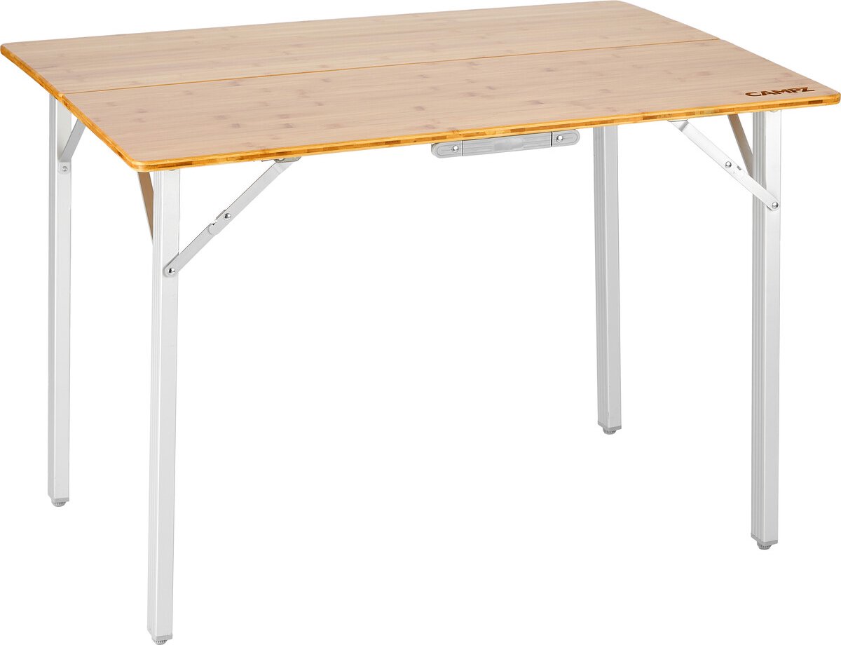 CAMPZ Bamboe tafel 100x72x70cm Extra Sterk, bruin/grijs