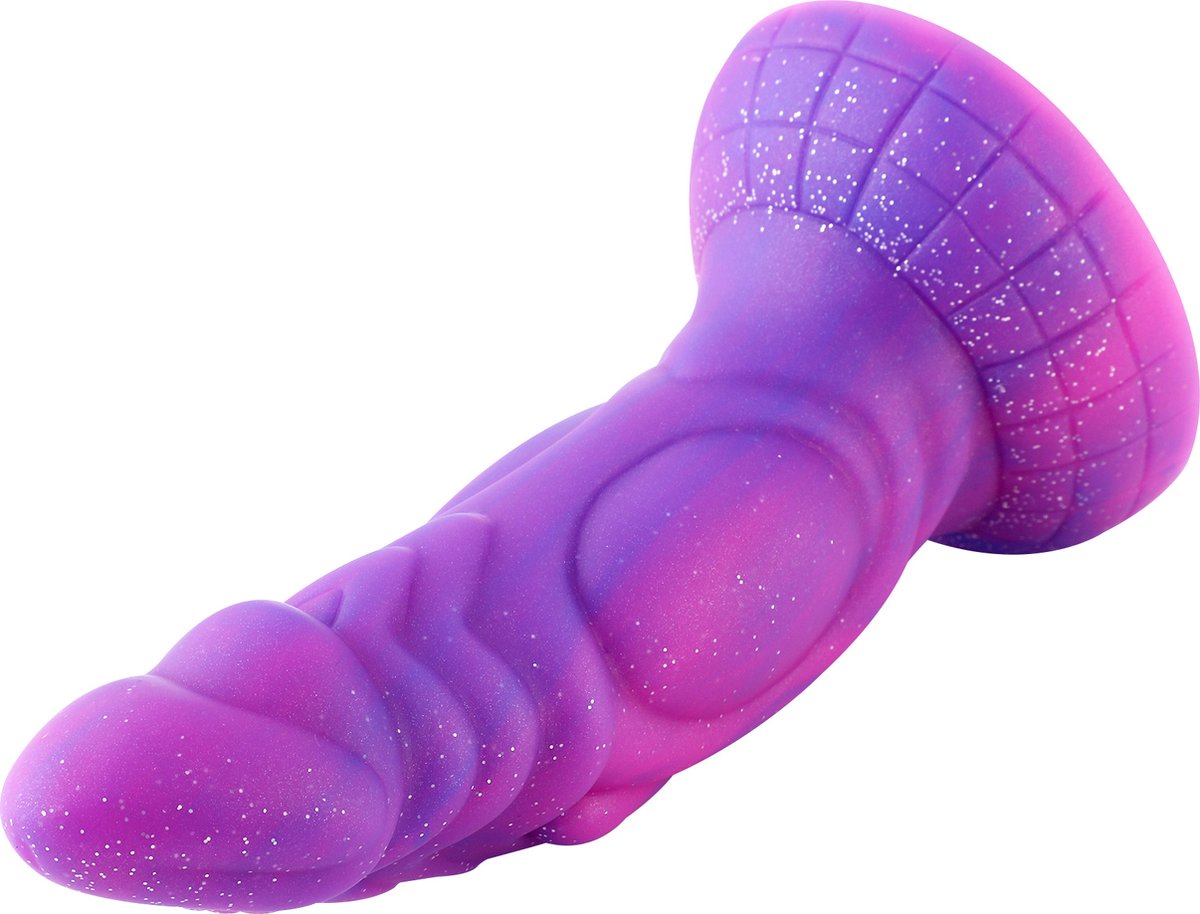 Goedkoopste Fantasy Merman Zuignap Dildo Paars 18 cm
