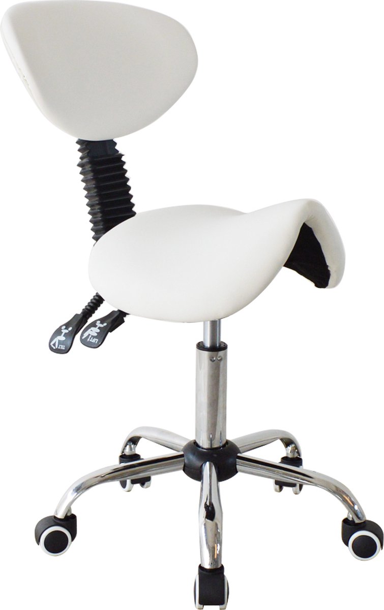 Zadelkruk ergonomisch - kapperskruk - tabouret - hoogte - Zadelkruk - €71,95