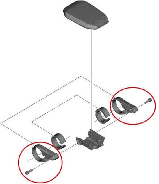 Shimano Steps Sc-e6010 Displayhouder Links+rechts Zwart van Shimano — afbeelding 4