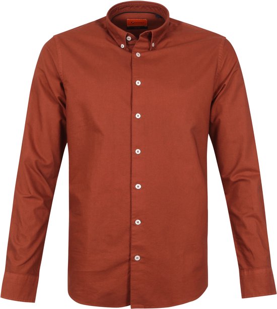 Suitable - Overhemd BD Oxford Rood - XXL - Heren - Slim-fit