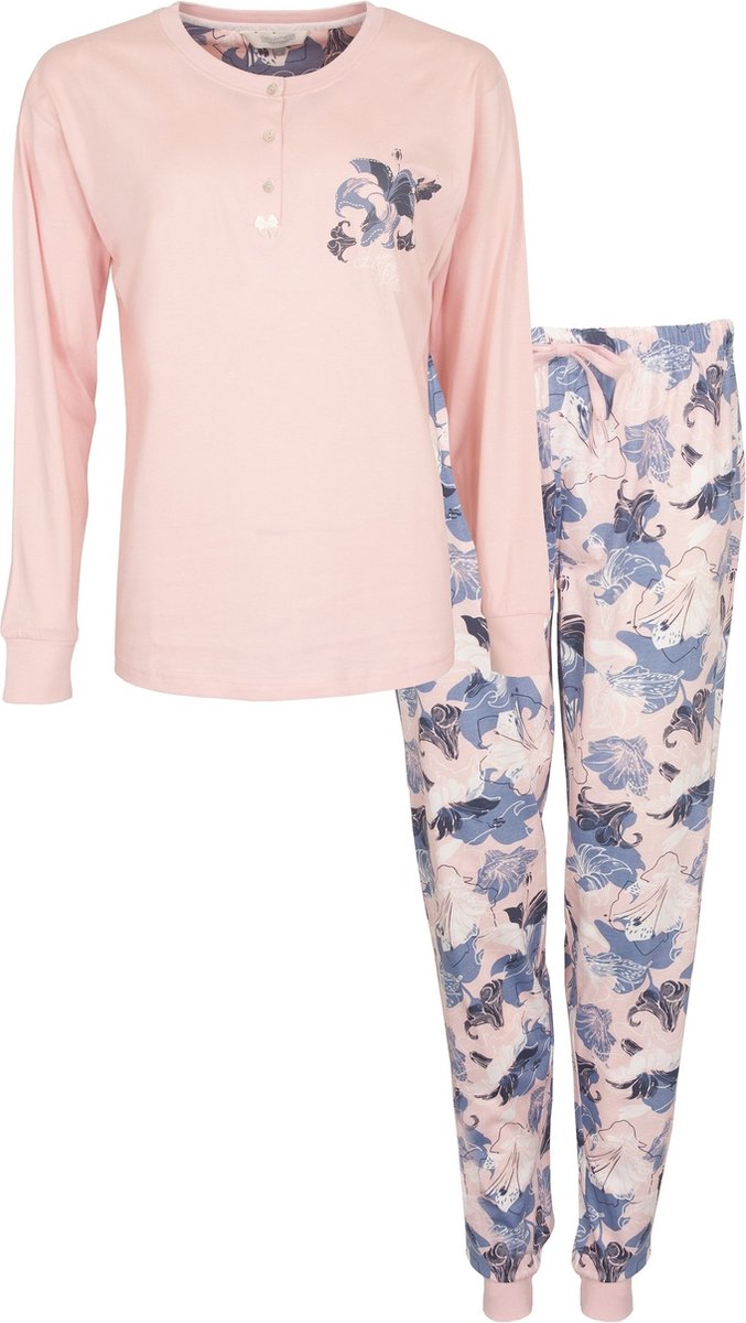 Tenderness Dames Pyjama - Polo Sluiting - Licht Roze