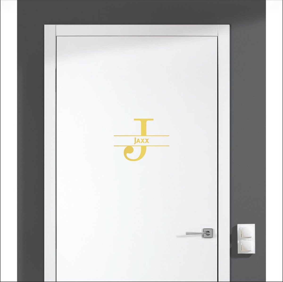 Deursticker Met Naam -  Jaxx - Goud