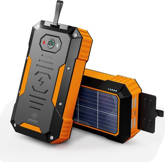 Solar Powerbank - Zonneenergie - Oplader - Zonnepaneel - 30.000mah - 18w  Wireless... | bol.com