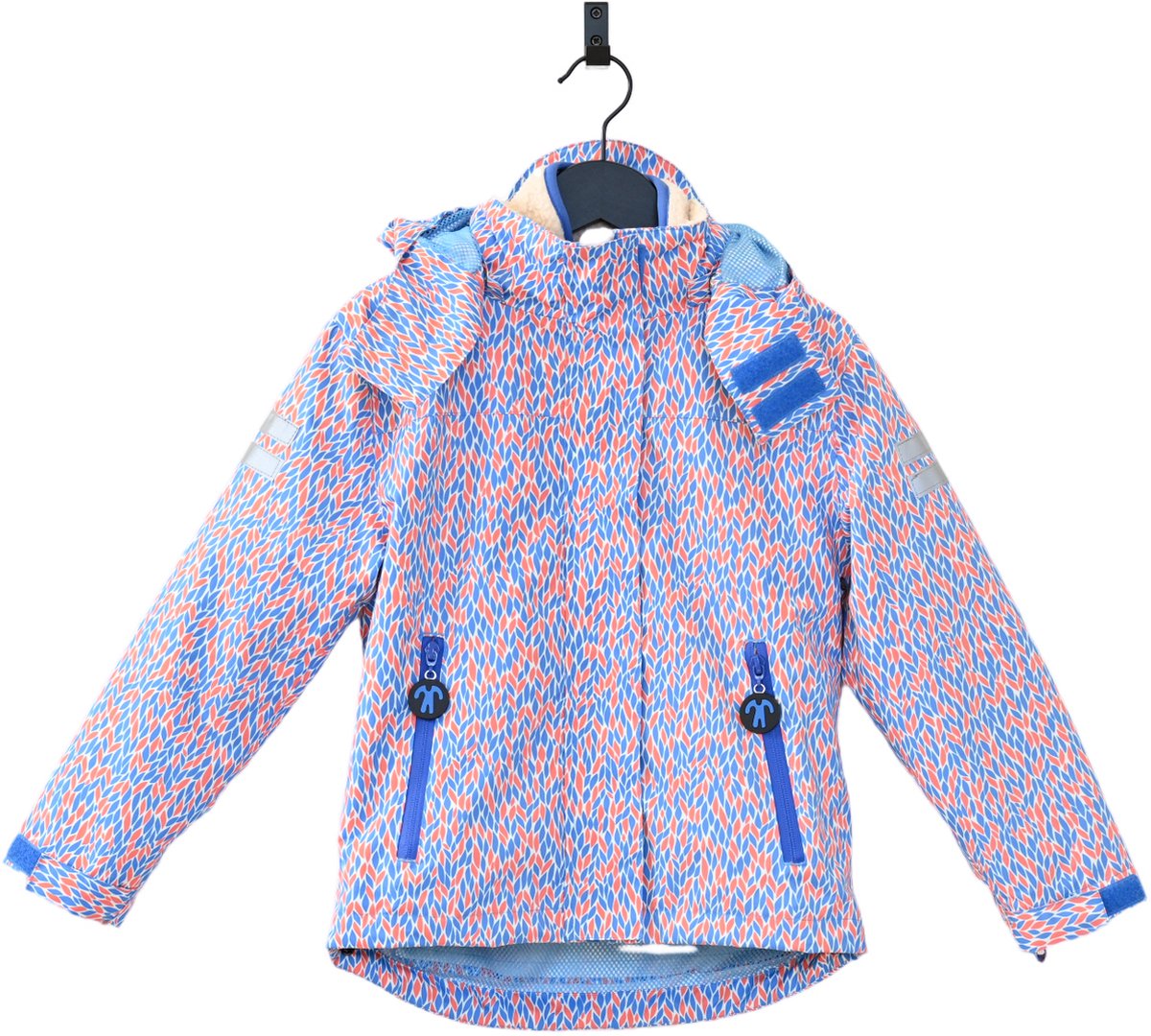 Ducksday - jas - uitritsbare fleece - regenjas - waterdicht - unisex - Joy - 14 jaar