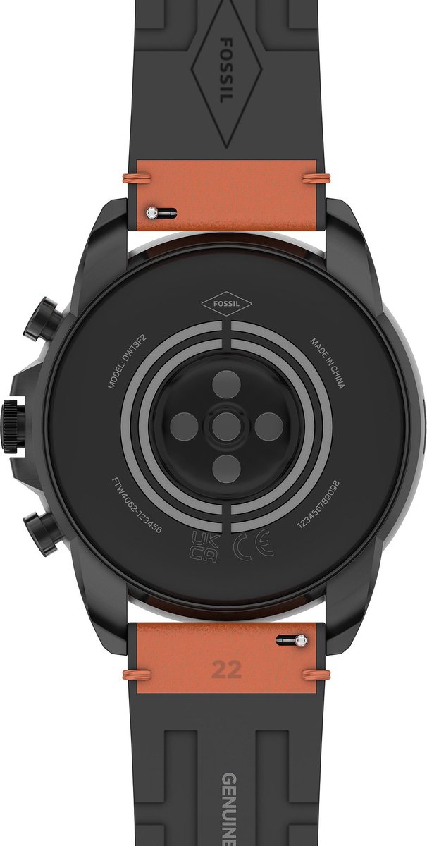 Fossil Gen 6 FTW4062 Smartwatch Heren 44 mm - Bruin | bol
