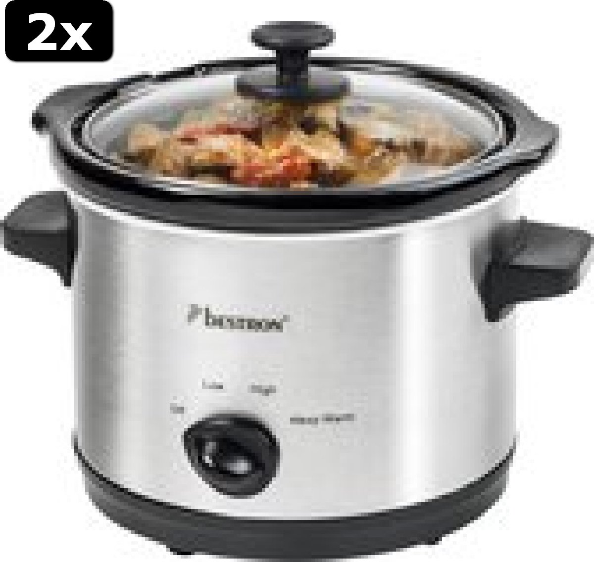 Slowcooker 6 liter RVS Greenpan | PFAS VRIJ! - Kookwinkel Kitchen&More