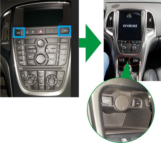 Opel Astra J 2009-2015 - navigation - kit autoradio - 10,4 pouces - wifi -  android 10