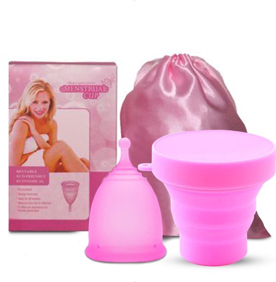 Luxegoed® - Menstruatiedisc - Menstruatiecup Sterilisator - Menstruatiecups - Small - Roze