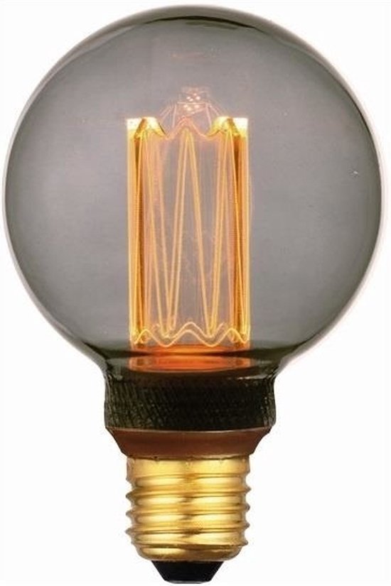 LED Lamp E27- 5W - Smoke - 8cm - 2000K - 3 standen memory