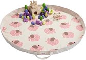 3 Sprouts - Play Mat Bag - Pink Elephant