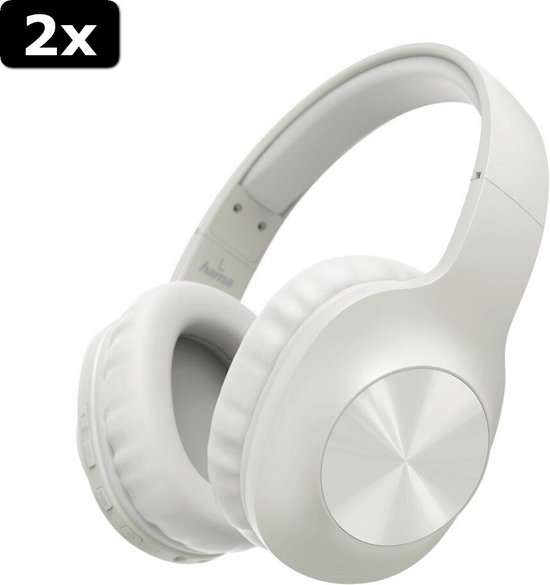 2x Hama Casque Bluetooth® Calypso Over-Ear Microphone Bass Booster Wit |  bol.com