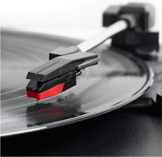 Platenspeler Bluetooth - Retro - Koffer - Met ingebouwde speaker - Zwart van Zedar