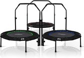 Trampoline Fitness avec barre - Mini trampoline - Petit trampoline - Trampoline fitness - Adultes - 101 cm - 150 kg - Zwart - Vert