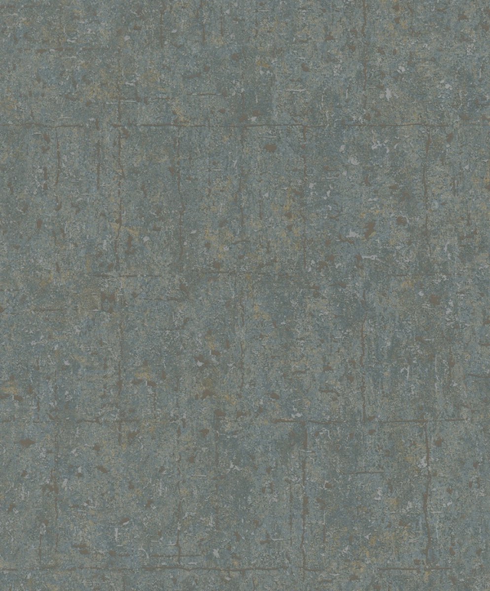 Behang met grove structuur en metallic accenten - Behang - Wandbekleding - Wanddecoratie - Vliesbehang - Assorti 2022-2024 - 0,53 x 10,05 M.