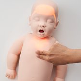 Reanimatiepop Baby - gelijk feedback door ledverlichting | inclusief trainingsmat en draagtas en 10 Faceshields – Batterijen - Kleding | Basismodel - Reanimatiecursus - Trainingspop - Beademen | 1,7 kg | BHV - EHBO - Cursus - Veiligheid - Eerste Hulp