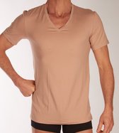 Hanro Cotton Superior T-shirt V-hals - Peau - 073089-1216 - XL