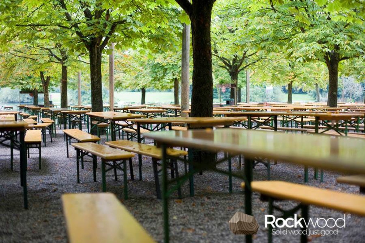Rockwood® Biertafel Berlin 2.20m x 0.80m Naturel