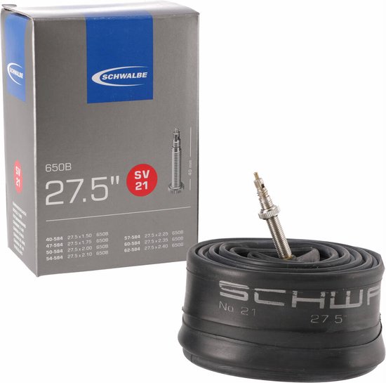 Camera D'aria Michelin Per Bici 27.5 X 1.90-2.50 - Valvola Presta 40mm