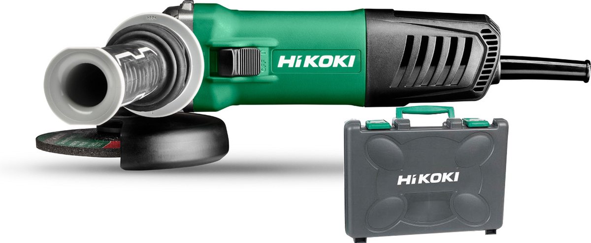 HiKOKI G13SB4Y2Z Haakse slijper in kunststof koffer - 1400W - 125mm