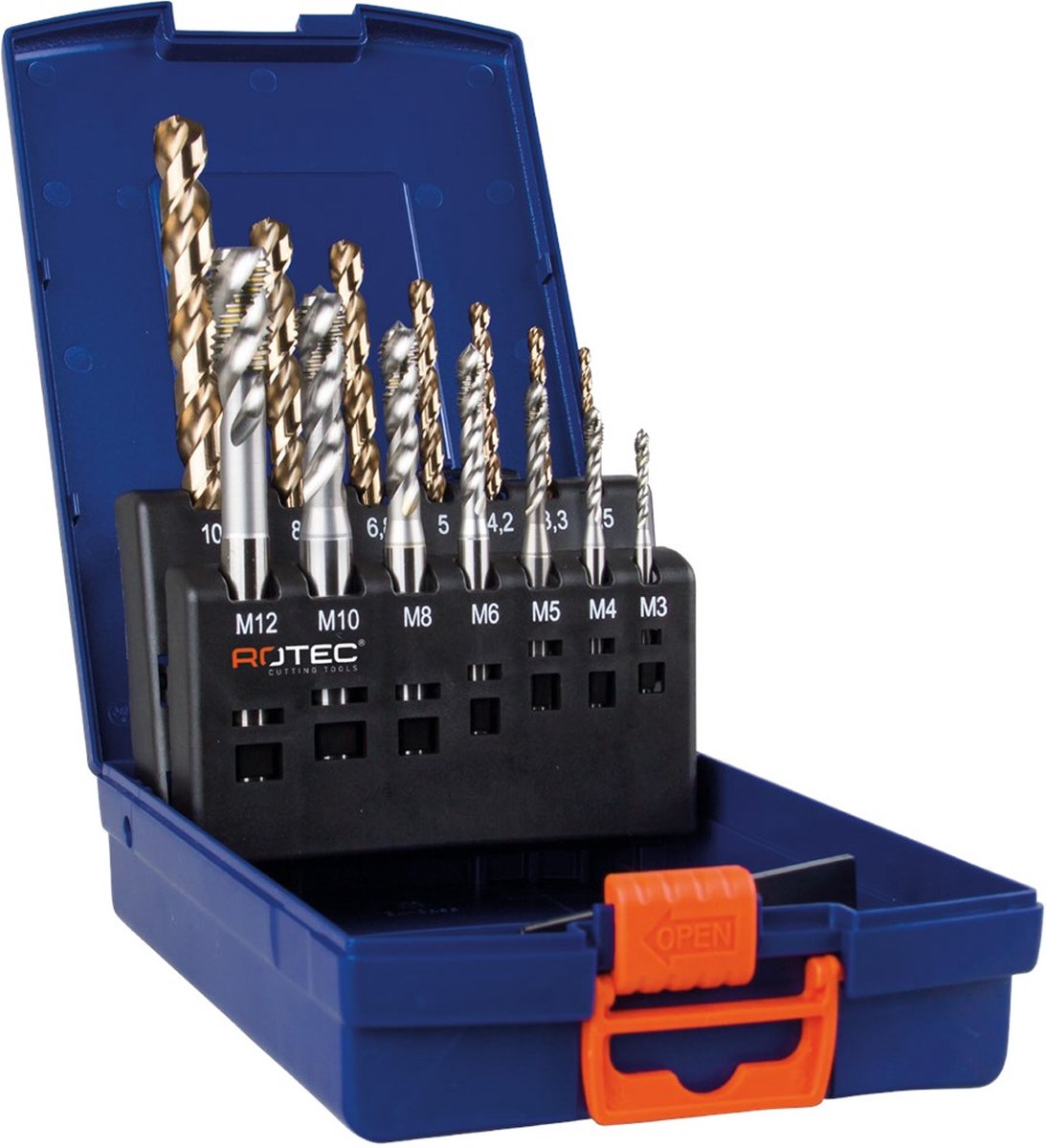 ROTEC HSS-E INOX 1000 Jeu de tarauds machine, continu, dans cassette ...