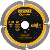 DeWALT Cirkelzaagblad voor Cementplaten | Extreme | Ø 190mm Asgat 30mm 4T - DT1472-QZ