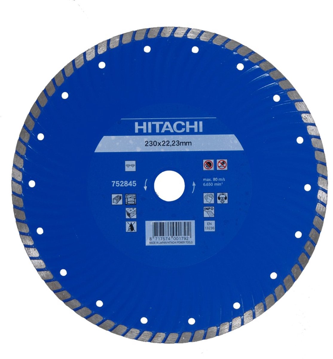 Diamant zaagblad 125 x 22,2 x 6mm type turbo - 752842